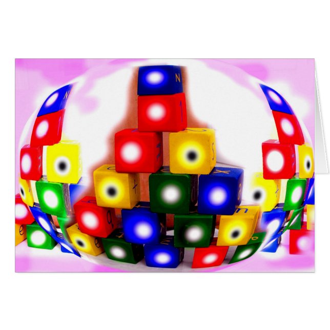 Wereld aan blokken (Voorkant Horizontaal)