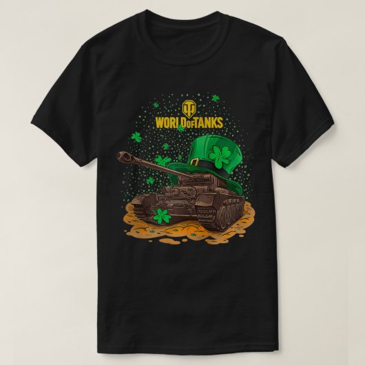 Wereld aan de St. Patrick's Day Comet Zip T-shirt (Design voorkant)