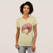 Wereld aan garnalen t-shirt (Voorkant volledig)
