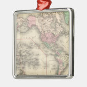 Wereld aan Mercator's Projection Metalen Ornament (Links)