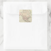 Wereld aan Mercator's Projection Vierkante Sticker (Tas)