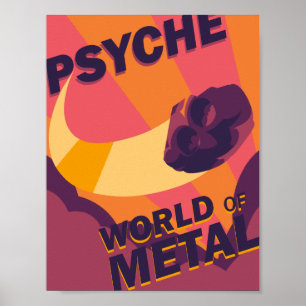 Wereld aan metalen Poster