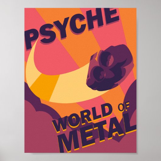 Wereld aan metalen Poster (Voorkant)