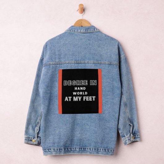 Wereld aan mijn voeten Afstuderen jas Denim Jacket (Hangar)