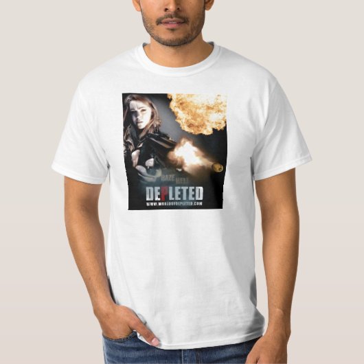 Wereld aan uitgeput Shirt van de gloeiplaat (Voorkant)