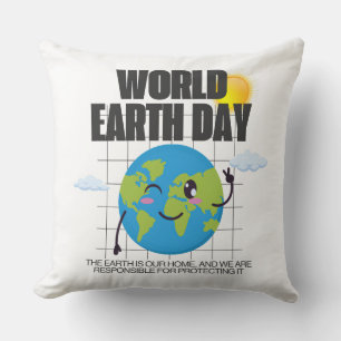 Wereld Aarde Dag - 22 april Bescherm onze planee Kussen