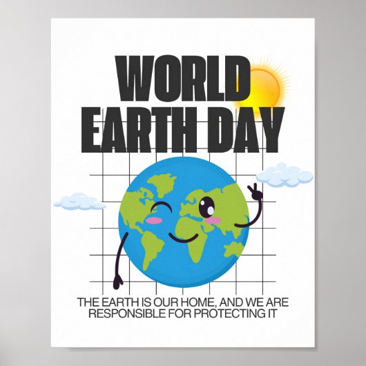 Wereld Aarde Dag - 22 april | Bescherm onze planee Poster (Voorkant)