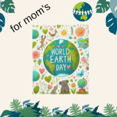 Wereld Aarde Dag, Modern Comic Heart & Wereldbol Fleece Deken