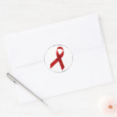 Wereld AIDS Dag, 2010 Ronde Sticker (Envelop)