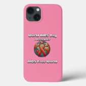 Wereld Aids Dag. Aids Free World. Case-Mate iPhone Case (Achterkant)