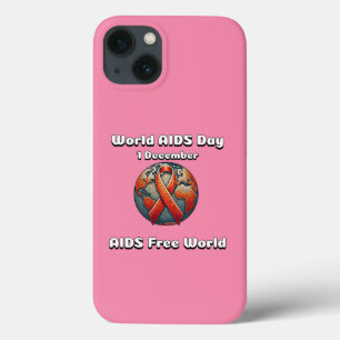 Wereld Aids Dag. Aids Free World. Case-Mate iPhone Case