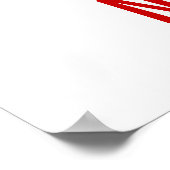 Wereld AIDS dag bewustzijn, doe het rode lint Poster (Hoek)