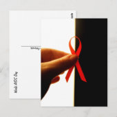 Wereld AIDS Dag Briefkaart (Voorkant / Achterkant)