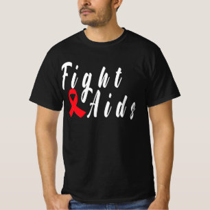 WERELD Aids Dag, december bewustzijn,HIV-strijder T-shirt