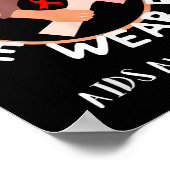 Wereld Aids Dag In december Draag we het bewustzij Poster (Hoek)