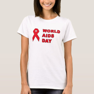 Wereld Aids Dag - Red Ribbon HIV T-shirt