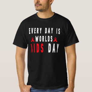 WERELD Aidsdag, december Bewustwording, HIV Krijg T-shirt
