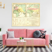 Wereld als Bekend aan de Afdeling Oudheden Canvas Afdruk (Insitu (Woonkamer))