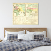 Wereld als Bekend aan de Afdeling Oudheden Canvas Afdruk (Insitu (Slaapkamer))