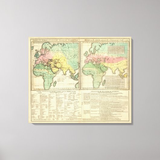 Wereld als Bekend aan de Afdeling Oudheden Canvas Afdruk (Voorkant)