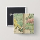 Wereld als Bekend aan de Afdeling Oudheden Vierkante Button 5,1 Cm (Voorkant /achterkant)