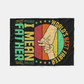 Wereld &# als beste vader bedoel ik Vaderdag Fleece Deken (Voorkant (Horizontaal))