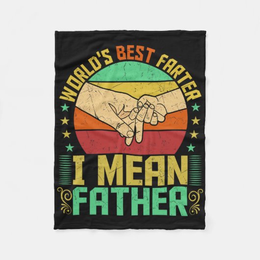 Wereld &# als beste vader bedoel ik Vaderdag Fleece Deken (Voorkant)