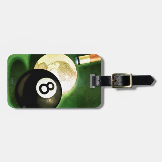 Wereld als blikvanger bagagelabel (Voorkant horizontaal)