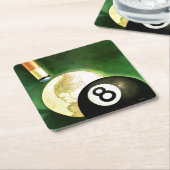 Wereld als blikvanger kartonnen onderzetters (Schuin)