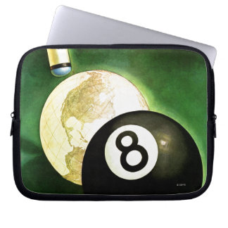 Wereld als blikvanger laptop sleeve