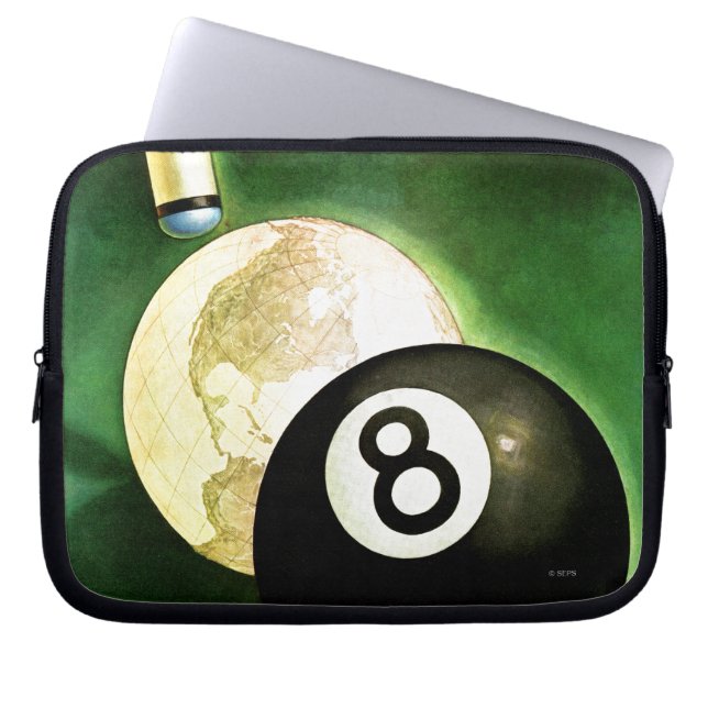 Wereld als blikvanger laptop sleeve (Voorkant)