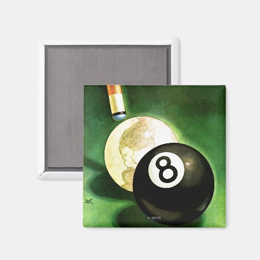 Wereld als blikvanger magneet (Voorkant / Achterkant)