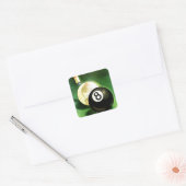 Wereld als blikvanger vierkante sticker (Envelop)