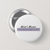 Wereld&apos;s grootste godmoeder ronde button 5,7 cm (Voorkant /achterkant)