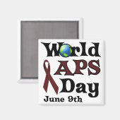 WERELD APS DAG MAGNEET (Voorkant / Achterkant)