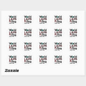 WERELD APS DAG RONDE STICKER (Vel)