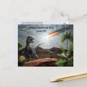 Wereld Asteroïde Dag Briefkaart