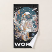 Wereld Astronaut ontwerp Bad Handdoek (Handdoek)