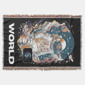 Wereld Astronaut ontwerp Deken (Voorkant)