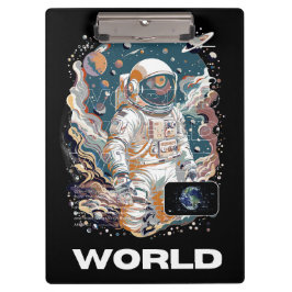 Wereld Astronaut ontwerp Klembord