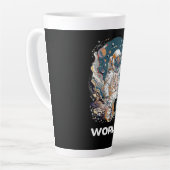 Wereld Astronaut ontwerp Latte Mok (Linkerhoek)