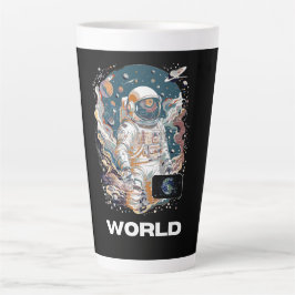 Wereld Astronaut ontwerp Latte Mok