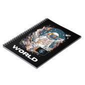 Wereld Astronaut ontwerp Notitieboek (Linkerzijde)