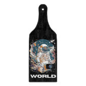 Wereld Astronaut ontwerp Snijplank (Voorkant)