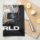 Wereld Astronaut ontwerp Theedoek (Quarter Fold)