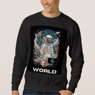 Wereld Astronaut ontwerp Trui