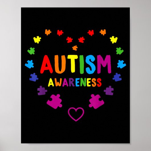 Wereld autisme bewustzijn 2 april autisme schattig poster (Voorkant)
