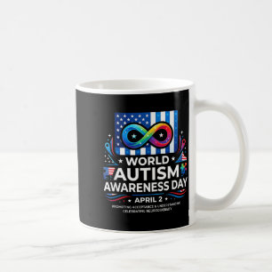 Wereld autisme bewustzijn dag 2 april lint merchan koffiemok