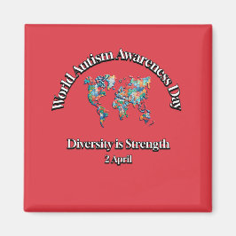 Wereld Autisme Bewustzijn Dag. Diversiteit is krac Magneet