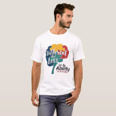 Wereld Autisme Bewustzijn Dag T-shirt anders niet  (Voorkant volledig)